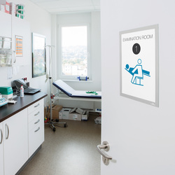 Cornice espositiva adesiva DuraframeR A4 21x29,7cm bianco DURABLE