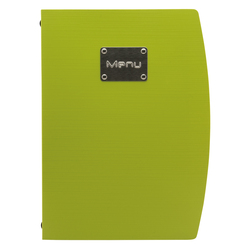 PORTA MENU' A4-24x34cm VERDE RIO con 1 INSERTO DOPPIO