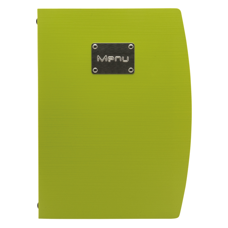PORTA MENU' A4-24x34cm VERDE RIO con 1 INSERTO DOPPIO