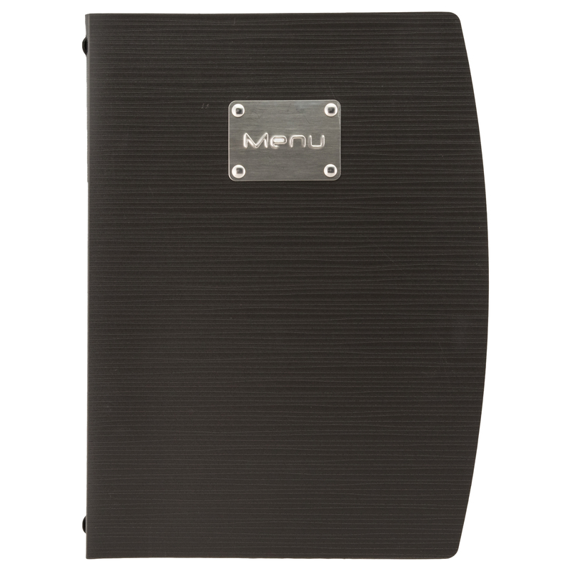 PORTA MENU' A4-24x34cm NERO RIO con 1 INSERTO DOPPIO