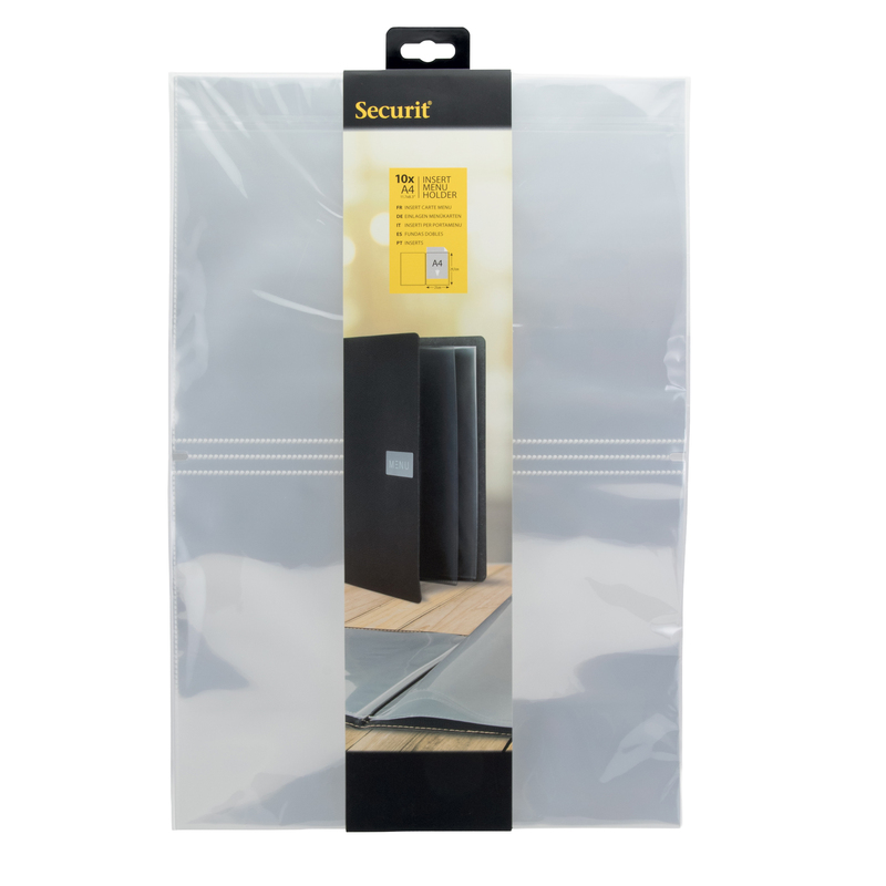 SET 10 INSERTI DOPPI A4 x Porta MenU' TRENDY, NATURE, DESIGN, RIO e ROYAL
