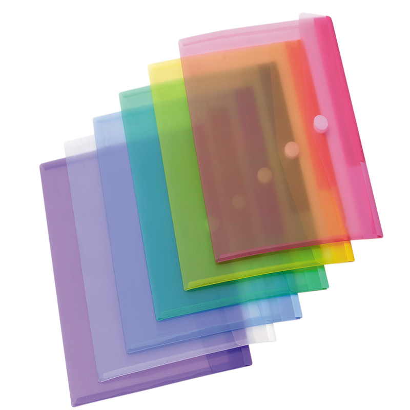 SET 12 BUSTE PPL CON VELCRO COLORI ASSORTITI Djois