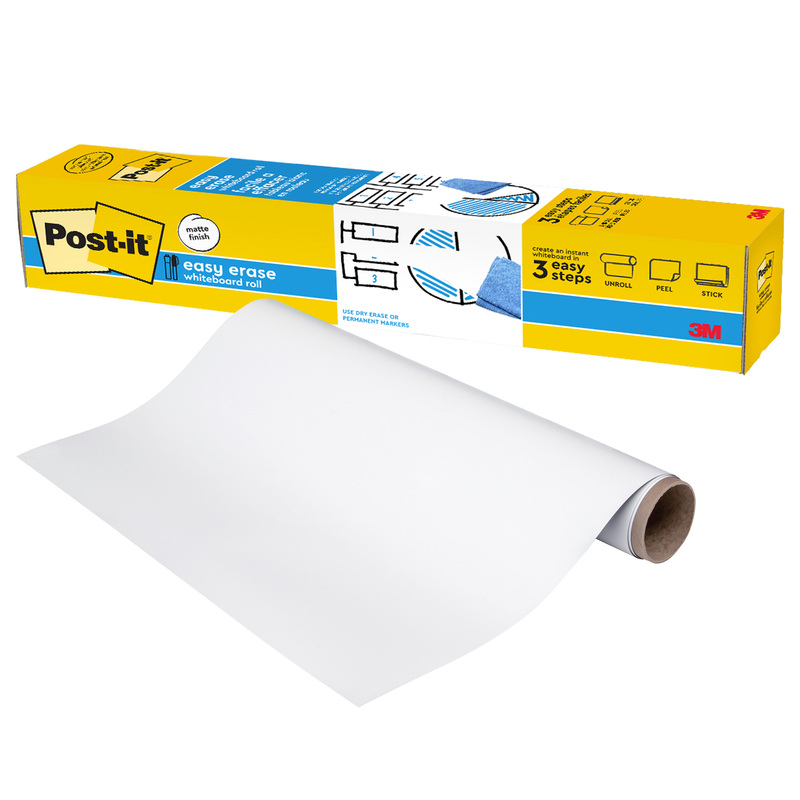Lavagna Cancellabile in rotolo Post-ItR Easy Erase 60,9x91,4cm Post-itR