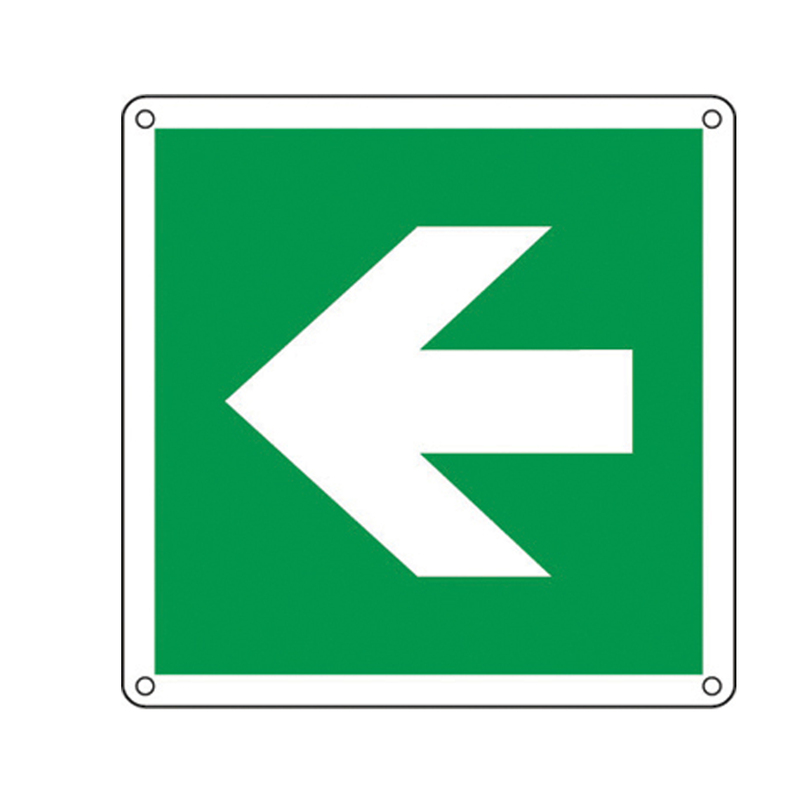 CARTELLO ALLUMINIO 12x12cm 'FRECCIA'