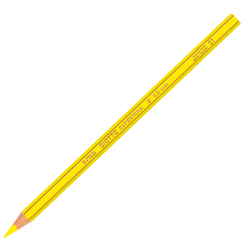 Pastello Giotto Supermina monocolore giallo fluo 51
