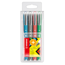 ASTUCCIO 4 ROLLER WORKERRColorful 0,5mm col. assortiti STABILO