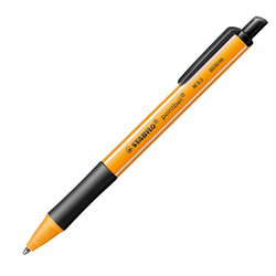 Penna a sfera a scatto POINTBALLR GREEN STABILO 0,5mm nero