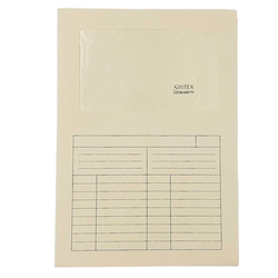 50 Cartelline a L c/finestra avorio 120gr Sintex Blasetti