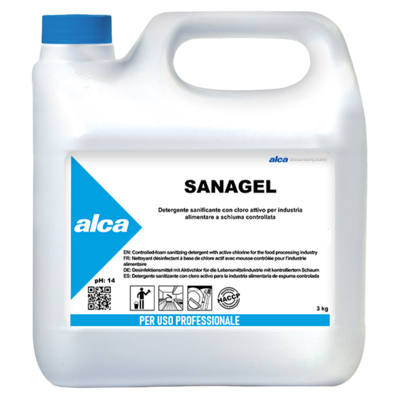 DETERGENTE IGIENIZZANTE Sanagel Tanica 3Kg Alca