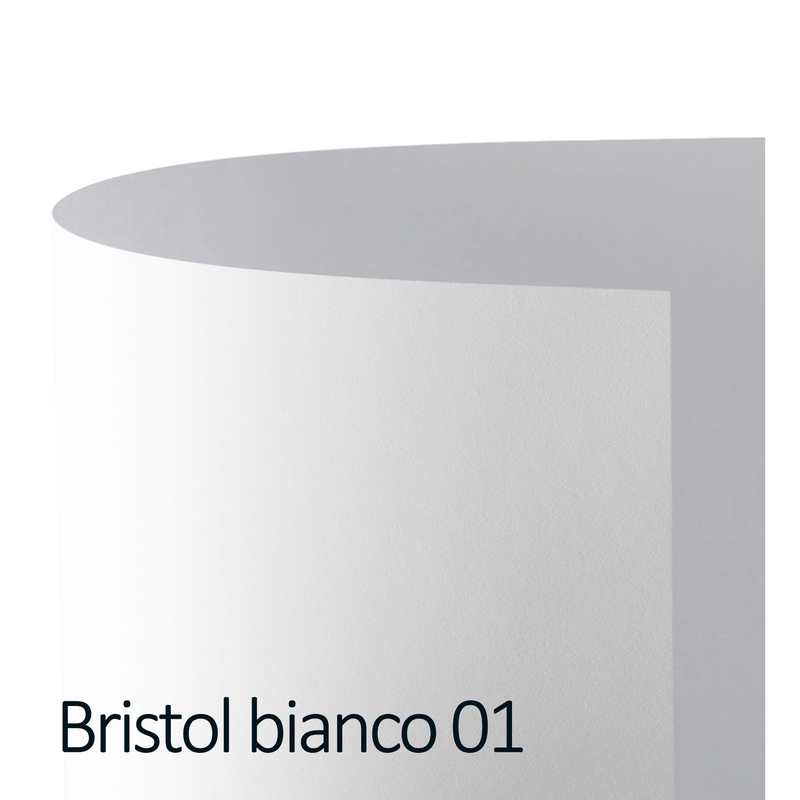 Conf.25 cartoncino Bristol Color 200gr 50x70cm bianco 01 Favini