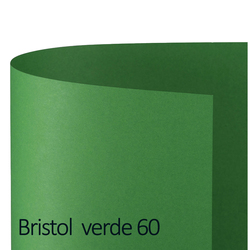 Conf.25 cartoncino Bristol Color 200gr 50x70cm verde 60 Favini
