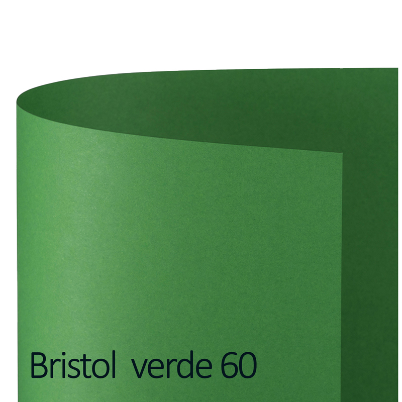 Conf.10 cartoncino Bristol Color 200gr 100x70cm verde 60 Favini