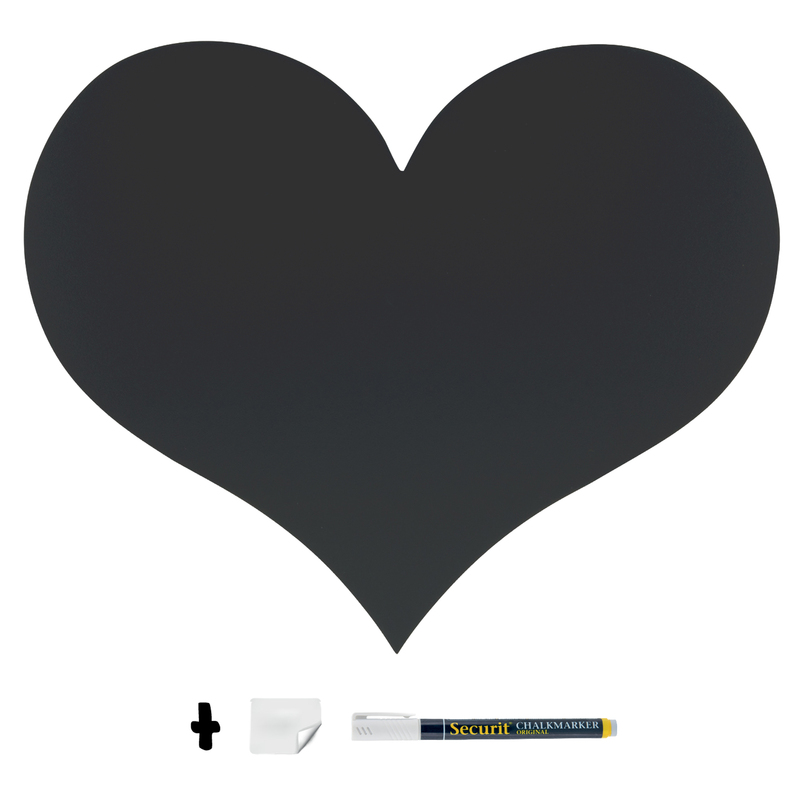 LAVAGNA DA PARETE 'CUORE' SILHOUETTE Securit