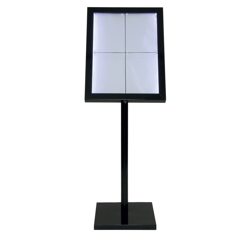 ESPOSITORE A LED 4xA4 PER ESTERNI Securit