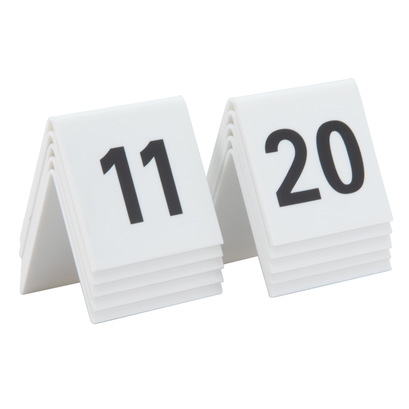 SET da 11 a 20 NUMERI PER I TAVOLI Securit