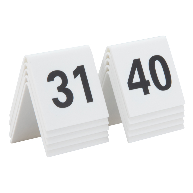 SET da 31 a 40 NUMERI PER I TAVOLI Securit