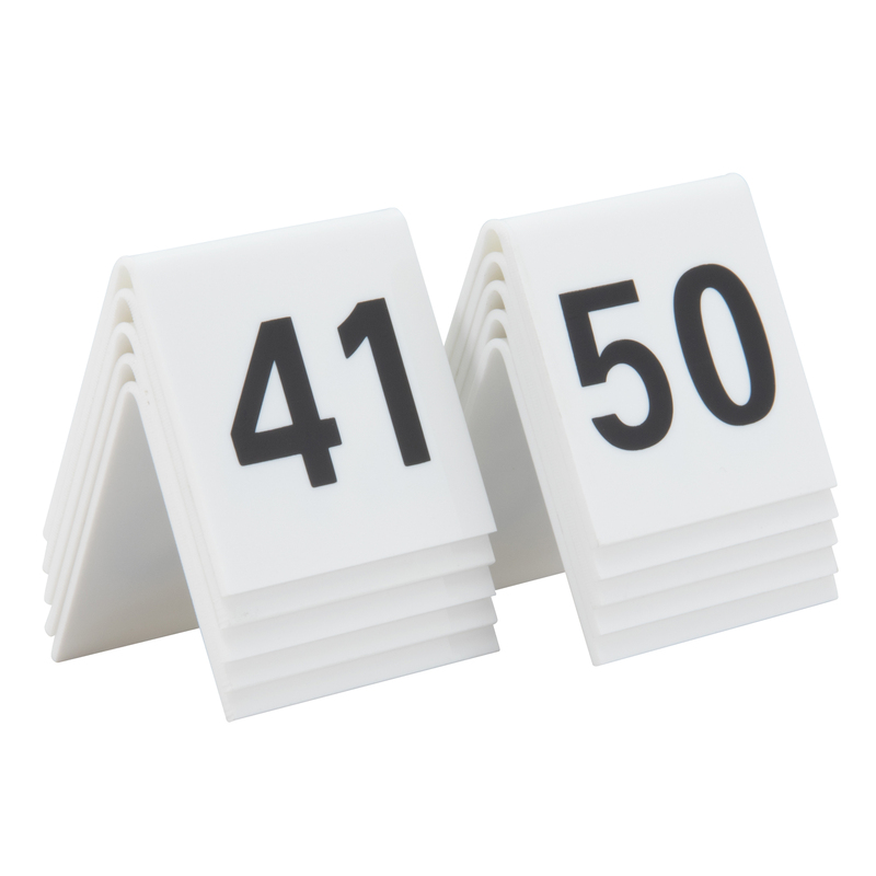 SET da 41 a 50 NUMERI PER I TAVOLI Securit