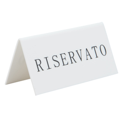 SET 5 'RISERVATO' PER I TAVOLI Securit