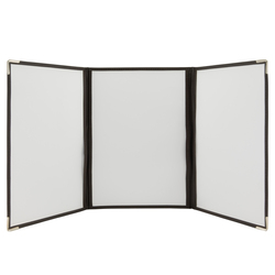 Set 3 Porta Menu' Crystal BR3 TRIPLO (per 6 FOGLI A4)