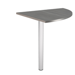 ANGOLARE 90  FRASSINO TOSCANO + GAMBA SUPPORTO GRIGIO CROMATO x SCRIVANIE EASY