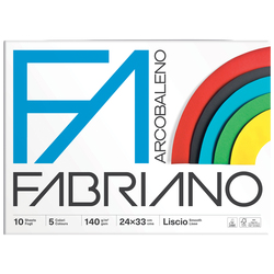 ALBUM ARCOBALENO (24X33CM) FG 10 140GR 5 COLORI FABRIANO