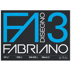 ALBUM 3 NERO (24X33CM) FG 10 125GR FABRIANO
