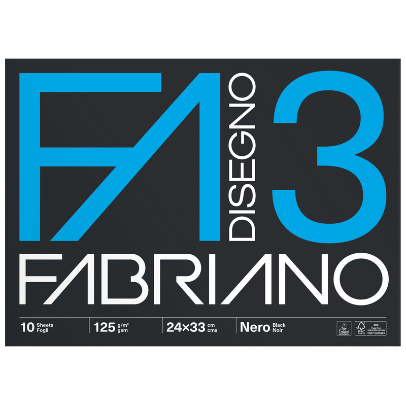 ALBUM 3 NERO (24X33CM) FG 10 125GR FABRIANO