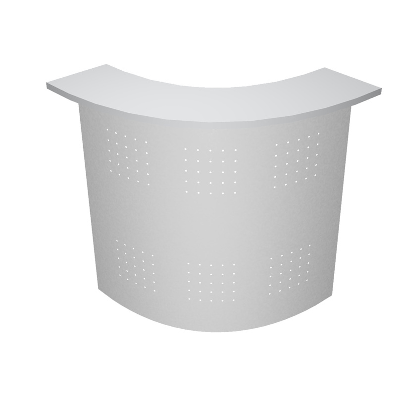 SOPRALZO ANGOLARE 90  RECEPTION GRIGIO/METALLO - EASY