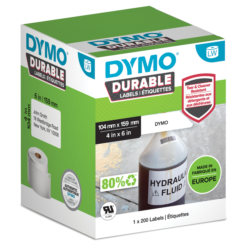 ETICHETTE DURABLE INDUSTRIAL DIM. 104X158MM 200X1 RT MULTIUSO