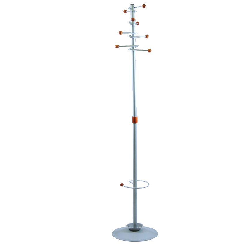 APPENDIABITI DALLAS 180CM A 8 POSTI C/PORTAOMBRELLI GRIGIO