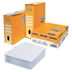 SCATOLA 500 BUSTE FORATE 22X30 LINEAR BUCCIA PPL FAVORIT