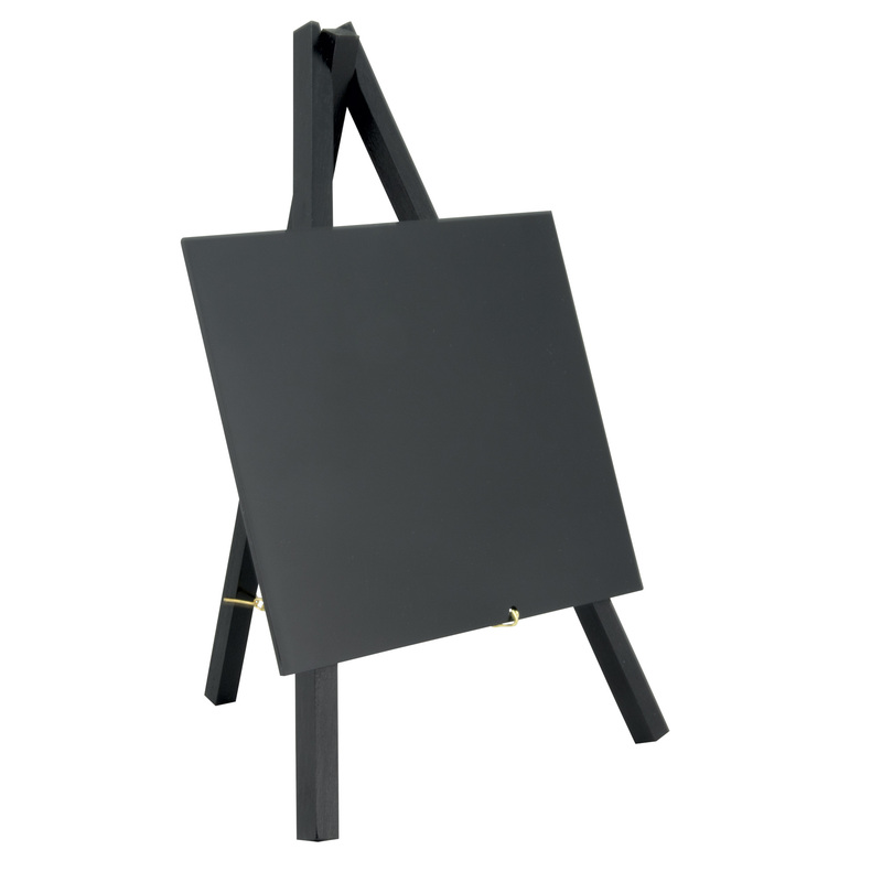 Mini LAVAGNA CON CAVALLETTO NERO 24,4x15cm Securit