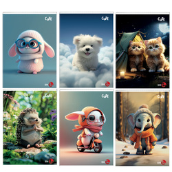 Maxiquaderno A4 40FG+2 80gr 1rigo Cute BM