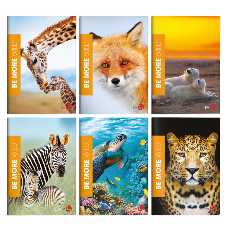 Maxiquaderno A4 36fg+2 100gr 10mm WILD Be More BM