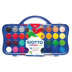 Colori acquerello 36 pastiglie da D30mm GIOTTO