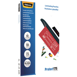 Scatola 100 pouches PROTECT175 175mic A3 Fellowes