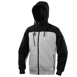 Felpa con cappuccio Borgo taglia M grigio/nero Deltaplus