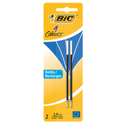 BLISTER 2 REFILLS BLU PER BICR4 COLORS PEN DESK 1,0