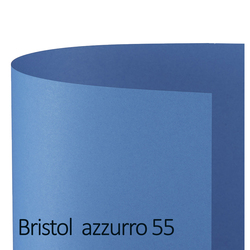Conf.25 cartoncino Bristol Color 200gr 50x70cm azzurro 55 Favini