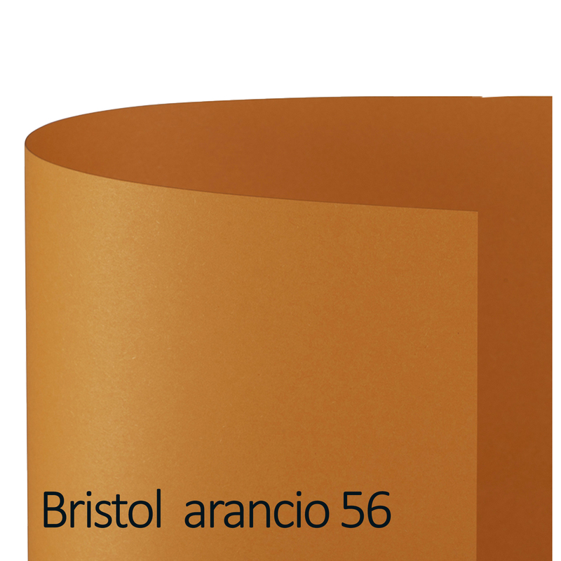 Conf.10 cartoncino Bristol Color 200gr 100x70cm arancio 56 Favini