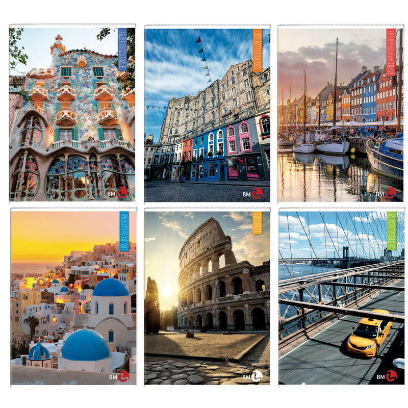 Maxiquaderno A4 40fg+2 80gr 5mm CittA' BM