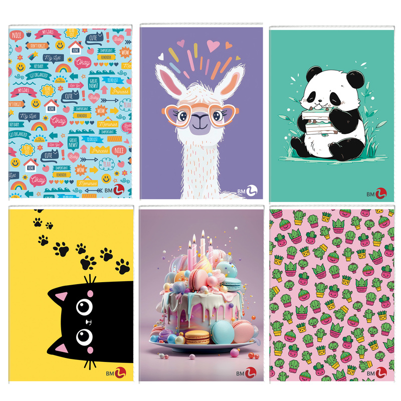 Maxiquaderno A4 40fg+2 80gr 5mm Bambina BM