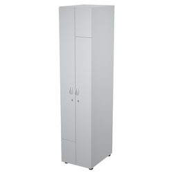 Armadio guardaroba 2ante 40x52xH185cm Grigio