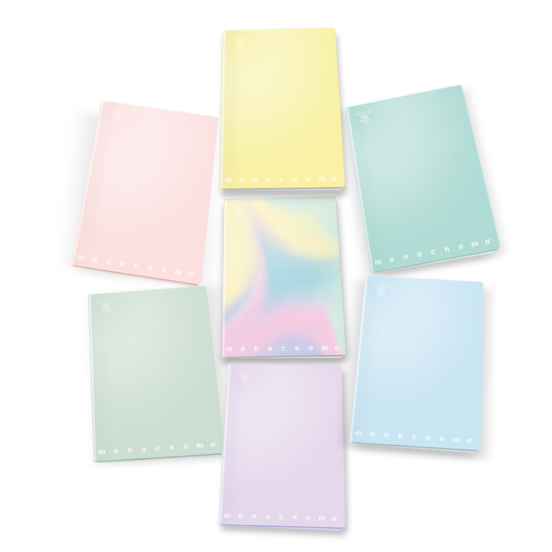 Maxiquaderno A4 80gr 40+2fg 1rigo c/margine linea Pastel Monocromo Pigna