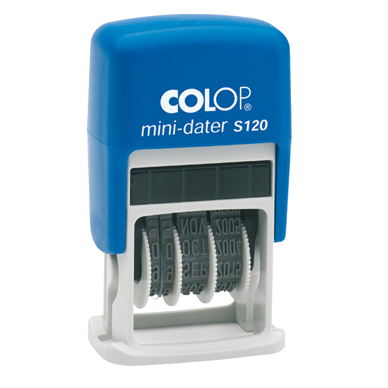 Timbro mini datario S120 3,8mm autoinchiostrante COLOP