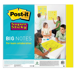 Blocco 30 fogli Post-itR Super Sticky 279x279mm Big Notes Giallo BN11-EU