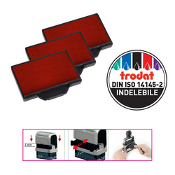 Blister da 3 tamponi 6/56 rosso Trodat