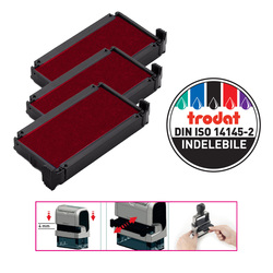 Blister da 3 tamponi 6/4910 rosso Trodat