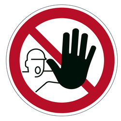 Pittogramma adesivo da terra "Accesso Vietato" D 43cm 1730 Durable