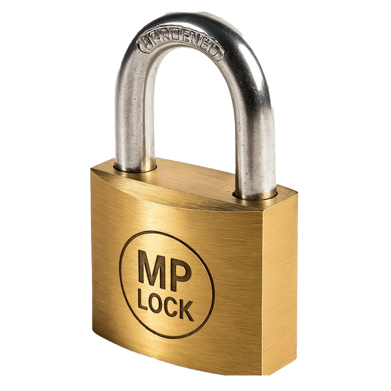 Lucchetto ad arco in ottone massiccio 50MM dim 77X50X16,5mm